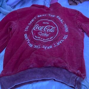 Coca Cola hoodie red and white , XS